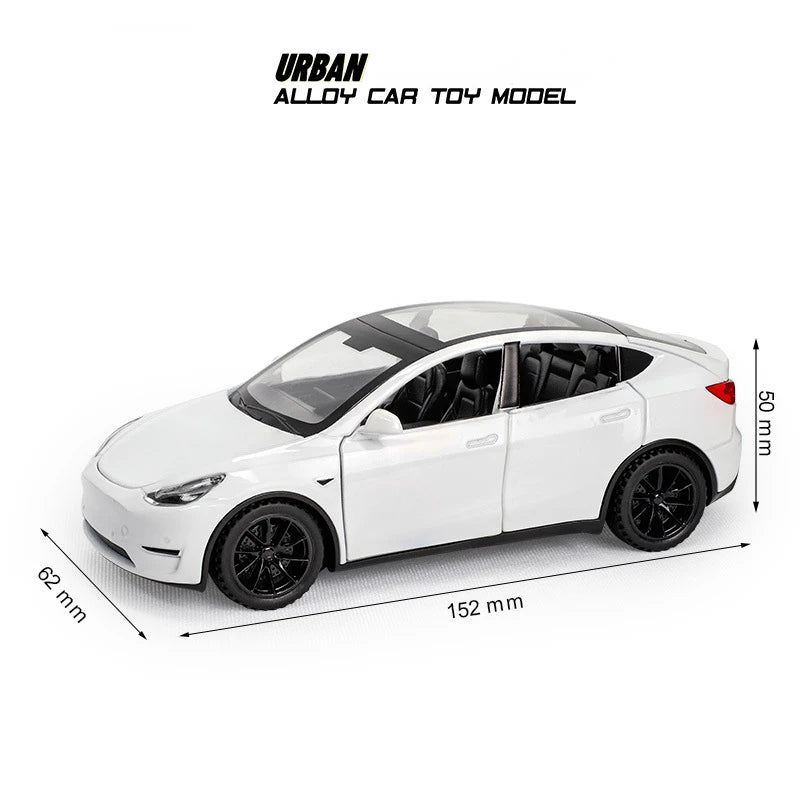 1:32 Model Y Alloy Car Model Diecast Metal Car Model Simulation Sound and Light Collection Childrens Toys Gift A963