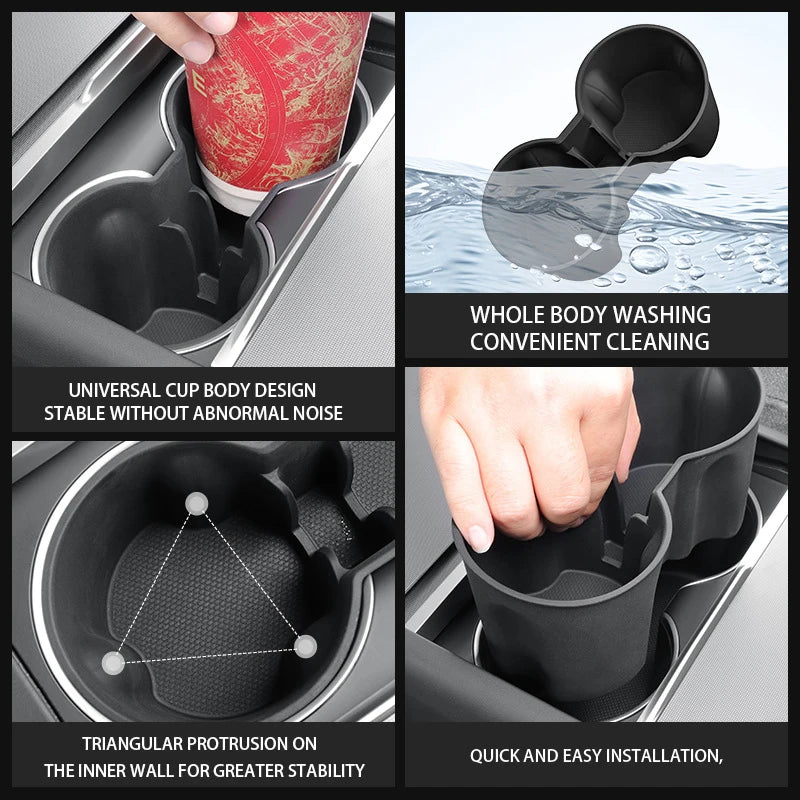 cup holder For Tesla Model Y 2025 juniper/model 3 2024 2025 Central control cup holder drink holder Car interior accessories