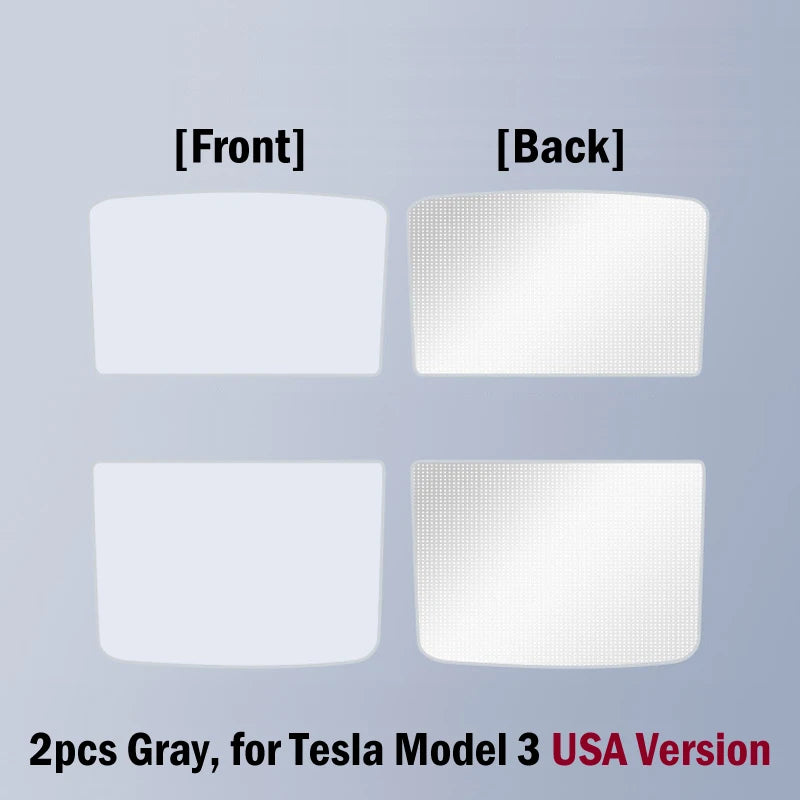 Upgrade Ice Crystal Sunroof Sunshade for Tesla Model Y 3 2023 2022 Roof Car Sun Shade Skylight Blind Shading Nano Sun Visor Net