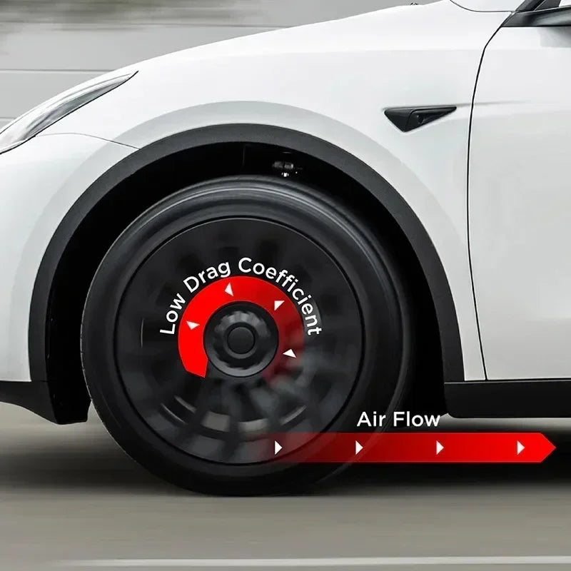 4PCS Hub Cap for Tesla Model Y 19 Inch Performance  Automobile Replacemen Hubcap Full Rim Cover Car Accessories Wheel Caps 2023