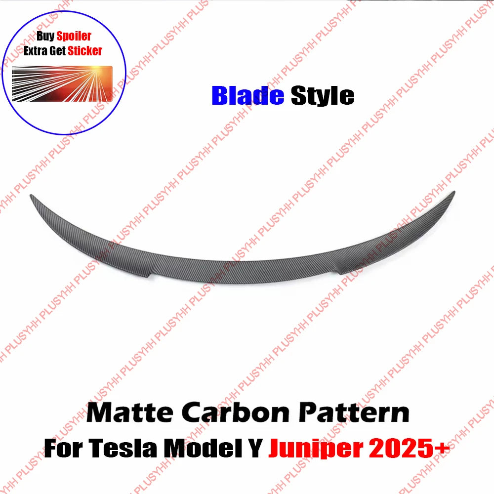 ModelY Juniper 2025 Spoiler Model3 Highland 2024 Accessories Rear Spoilers Wings for Tesla 3/Y 2017-2023 Auto Exterior Parts HOT