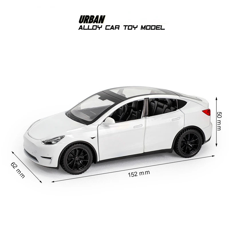 1:32 Model Y Alloy Car Model Diecast Metal Car Model Simulation Sound and Light Collection Childrens Toys Gift A963