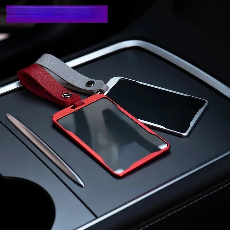 New Aluminum Alloy For Tesla Model 3 Model Y Car Card Key Holder Protector Case Cover Full Cover Accessories