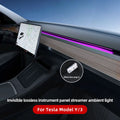For Tesla Model Y/3 2021-2023 Center Console Dashboard Ambient Lights LED Strips Neon Lighting Center Tesla Accessories