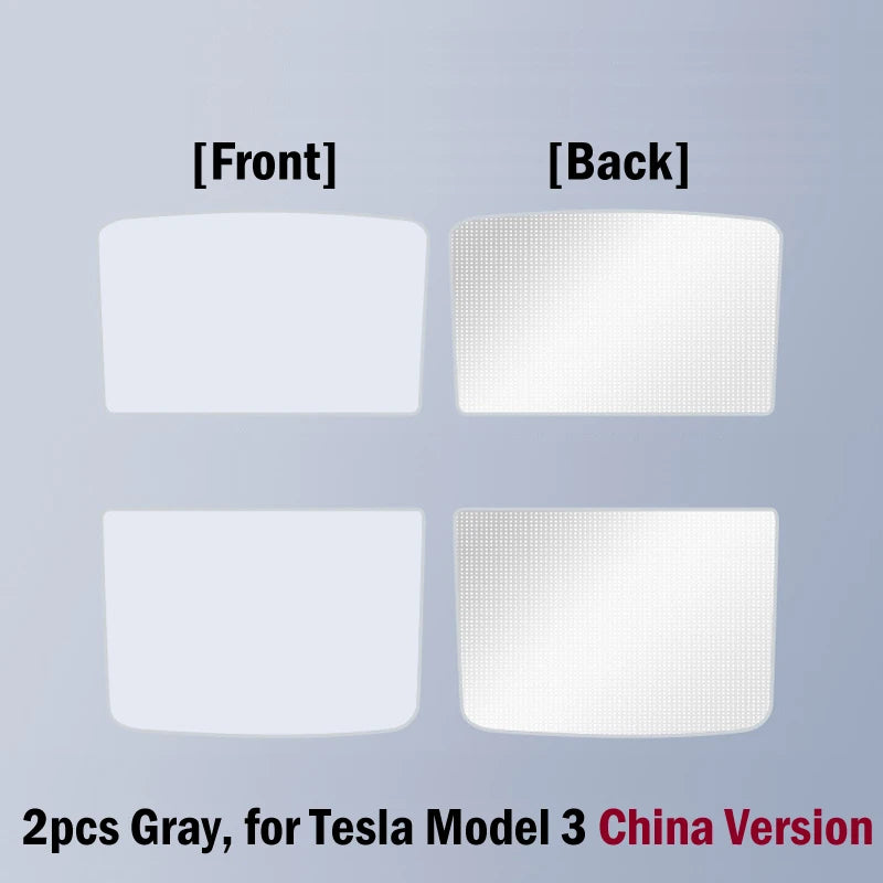 Upgrade Ice Crystal Sunroof Sunshade for Tesla Model Y 3 2023 2022 Roof Car Sun Shade Skylight Blind Shading Nano Sun Visor Net