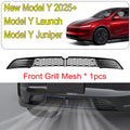 Front Grill Guard Grille Inserts Mesh for Tesla Model Y Juniper Launch Model 3 2025 2024 Air Inlet Vent Cover Bumper Accessories