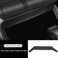 Rear Seat Lower Protective Mat For Tesla Model Y Model 3 Highland Leather Full Surround Seat Anti-Dirty Kick Pad Car Accessories
