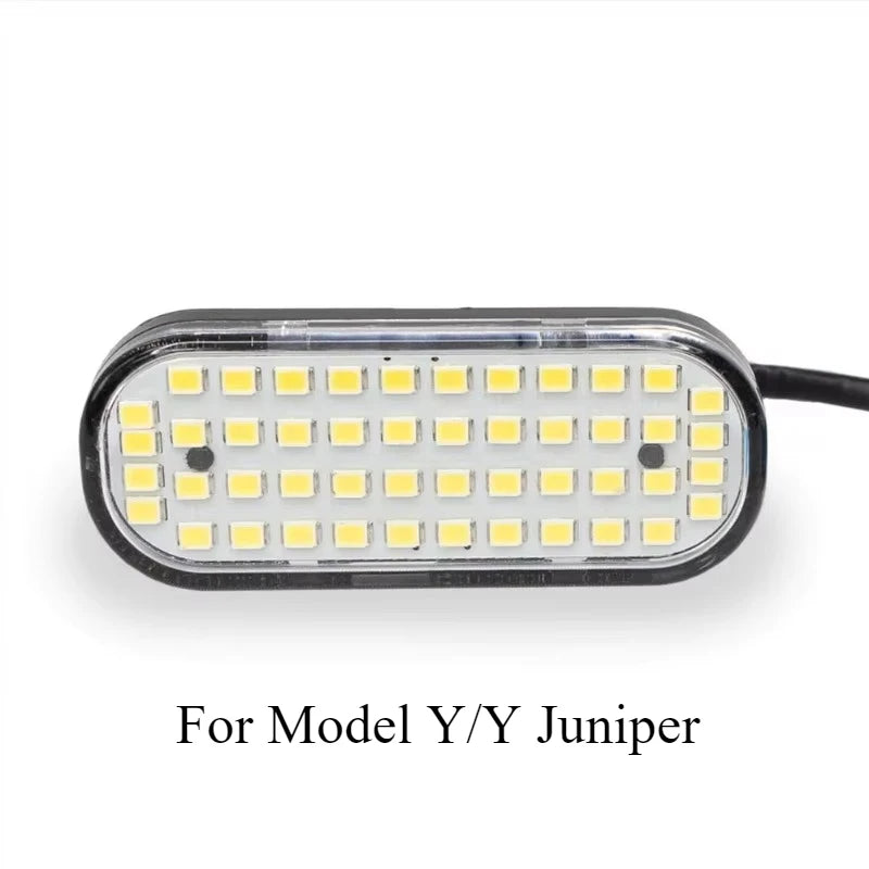Trunk Lights for Tesla Model Y 48 LED Interior Luggage Original Connector Tail Boot Lighting Lamp Replacement Accessories 2025
