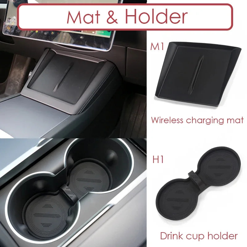 For Tesla Model 3 Highland 2025 Storage Box Model 3 2024 Highland Center Console Armrest Storage Box Stowing Tidying Accessories