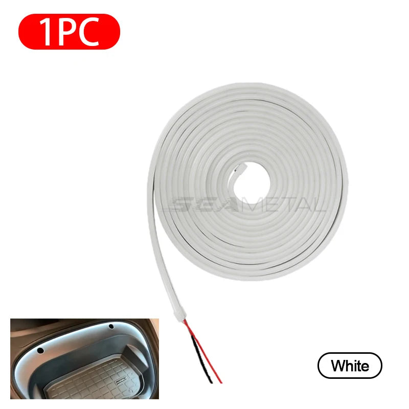 BLALION 차박 Frunk Brighten LED Strip Modified Ambient Light For Tesla Model 3 Y S 5M Waterproof Flexible Atmosphere Lamp 트렁크 앰비언트