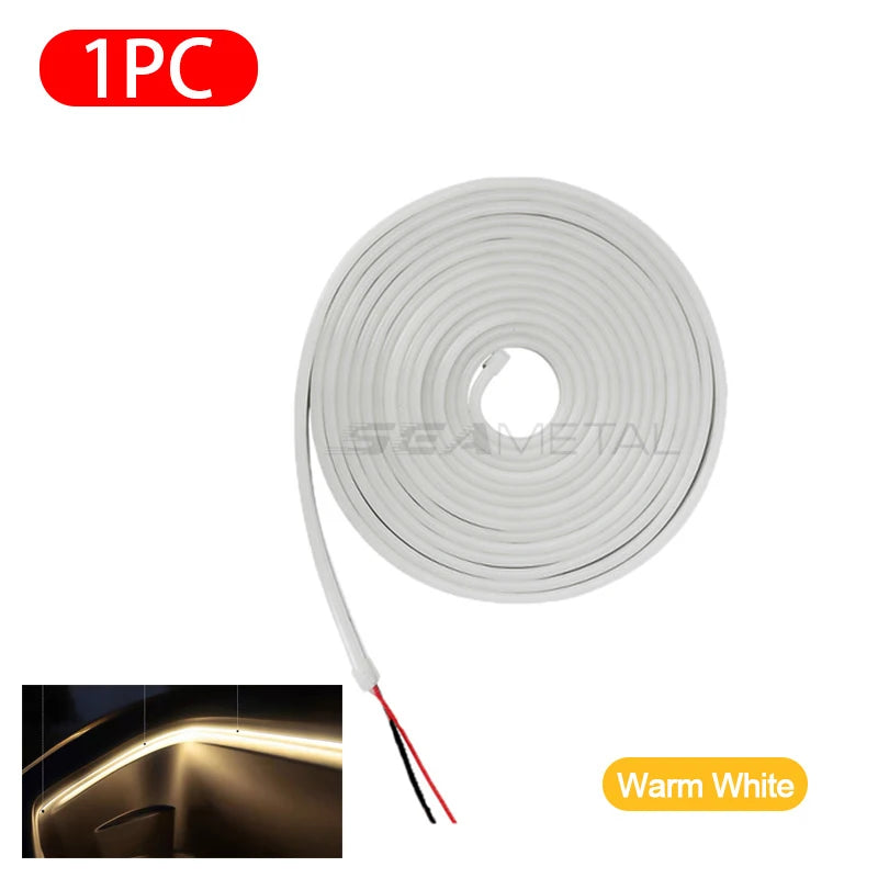 BLALION 차박 Frunk Brighten LED Strip Modified Ambient Light For Tesla Model 3 Y S 5M Waterproof Flexible Atmosphere Lamp 트렁크 앰비언트
