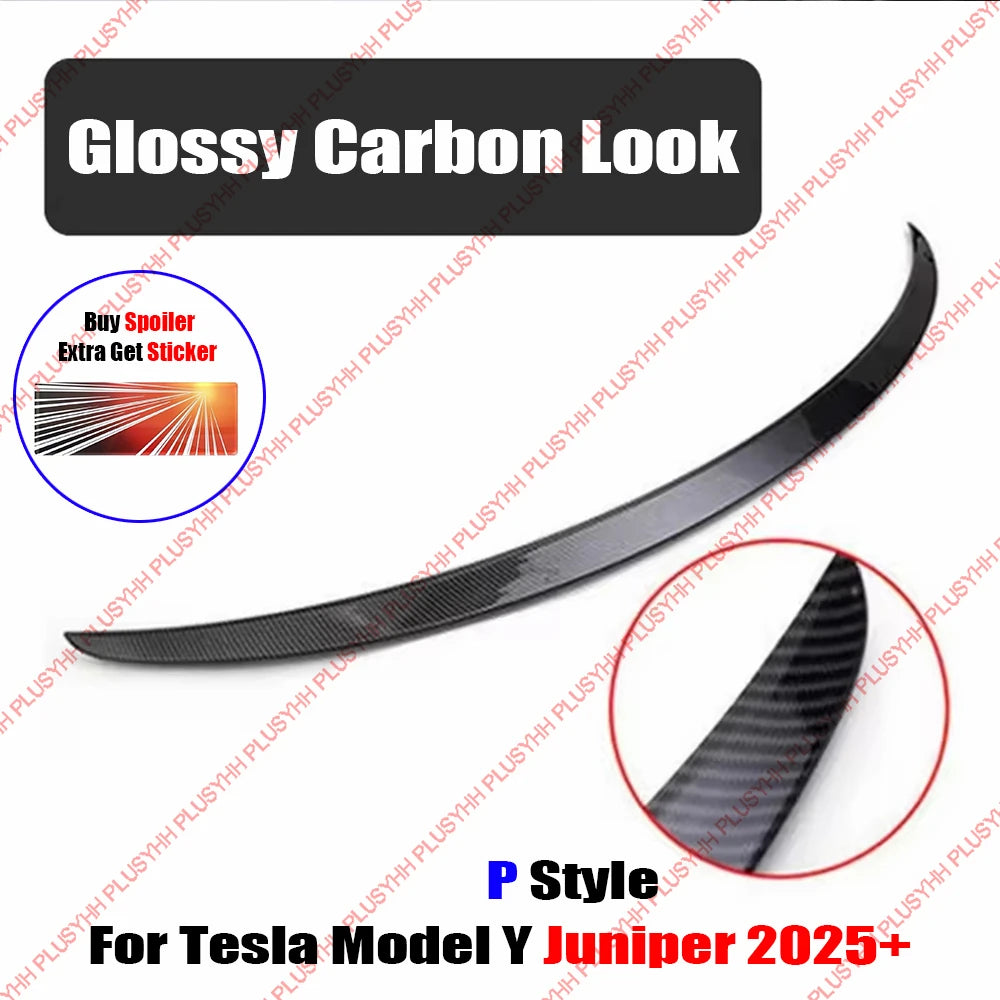 ModelY Juniper 2025 Spoiler Model3 Highland 2024 Accessories Rear Spoilers Wings for Tesla 3/Y 2017-2023 Auto Exterior Parts HOT