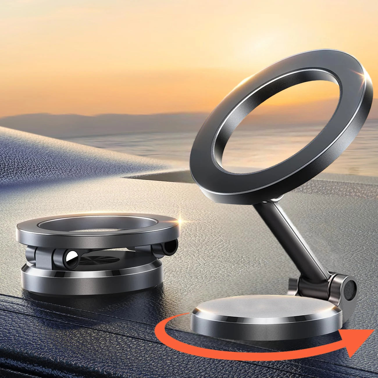 1080 Magsafe Car Phone Holder For iPhone 14 15 For Android In Car Accesiories Mobile Cellphone Holders Support For Tesla Mount