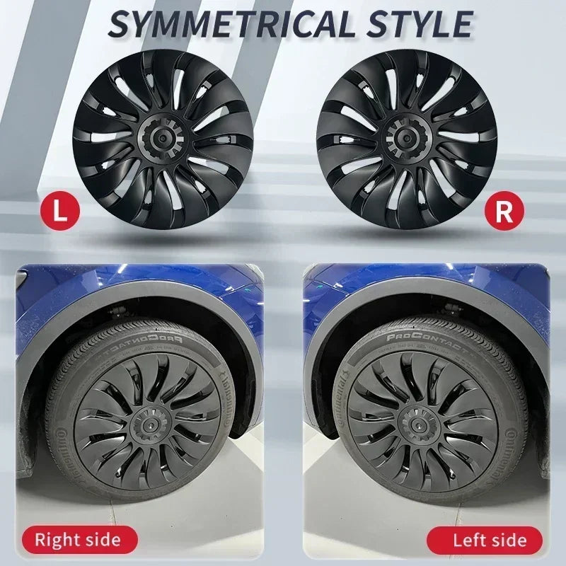 4PCS Hub Cap for Tesla Model Y 19 Inch Performance  Automobile Replacemen Hubcap Full Rim Cover Car Accessories Wheel Caps 2023