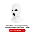 YZ High Quality Car Headrest Cover Holiday Halloween Funny Gifts Hole For Tesla Model 3 Y Highland Juniper 2021-2025