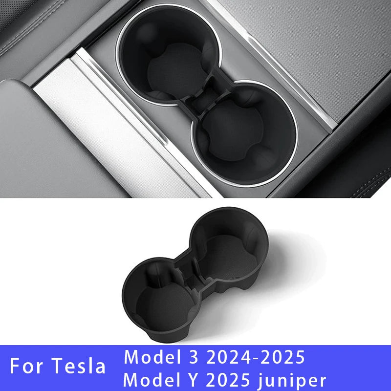 cup holder For Tesla Model Y 2025 juniper/model 3 2024 2025 Central control cup holder drink holder Car interior accessories
